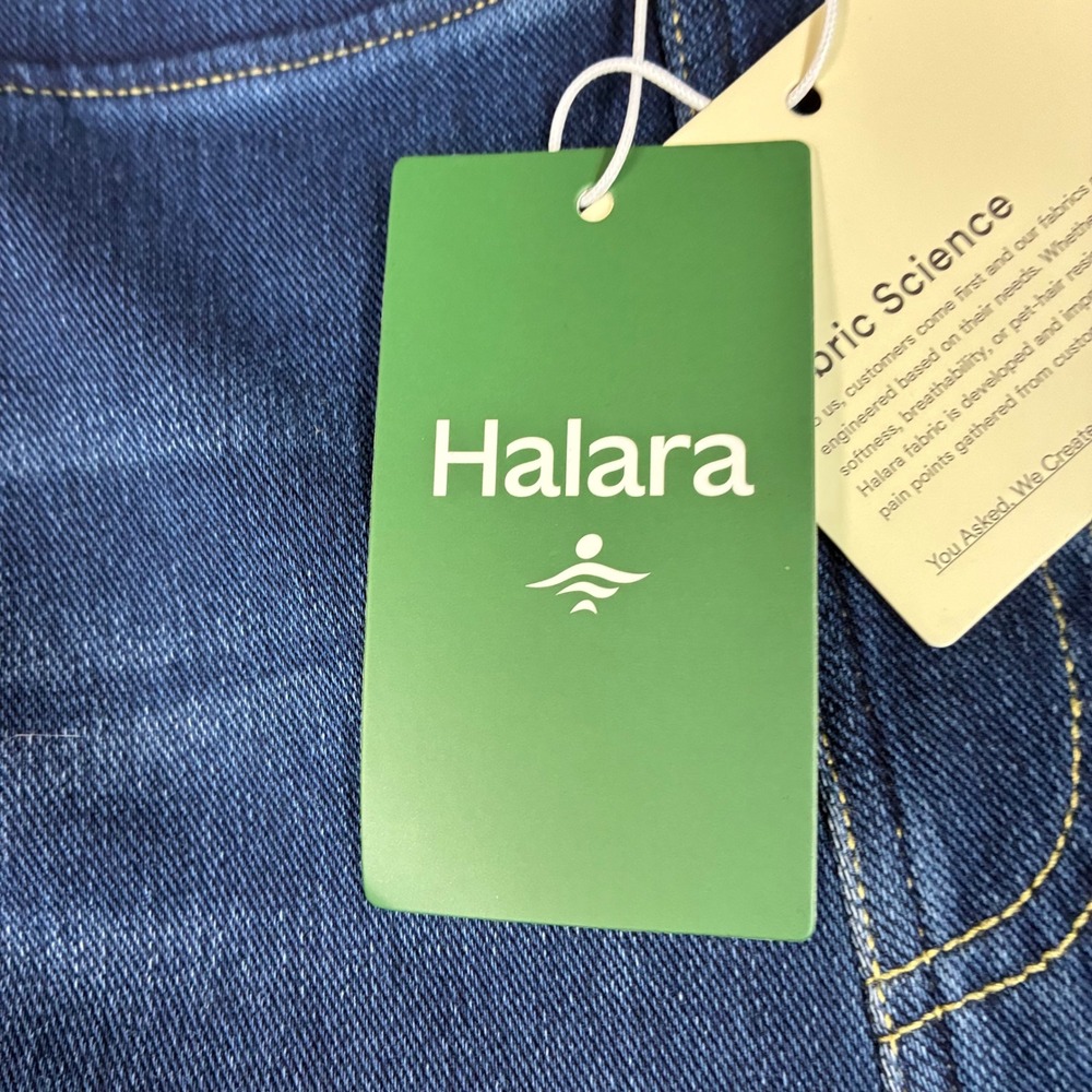 HALARA Women's Wide Leg Jeans in Denim Blue - Picture 2 of 10